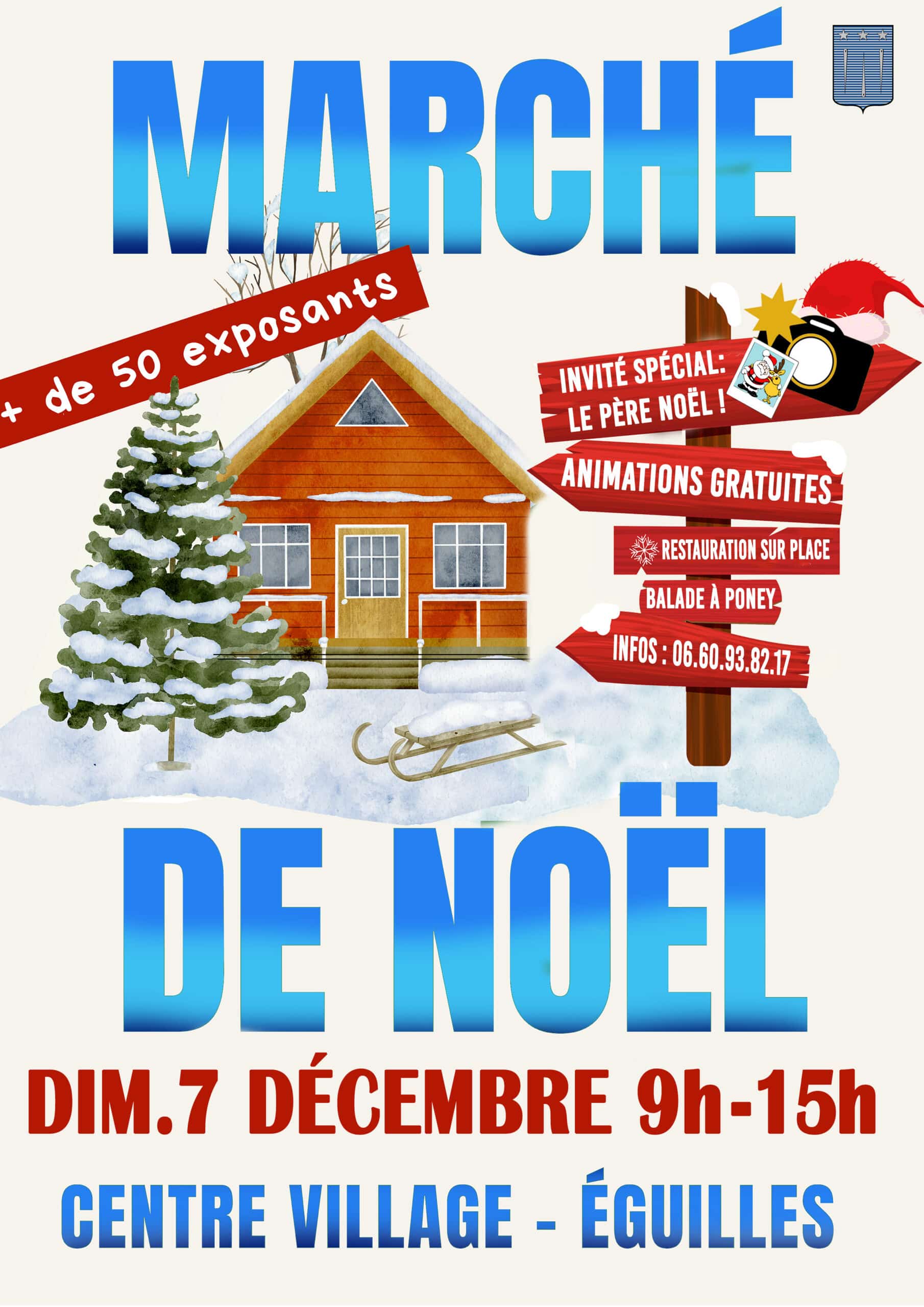 affiche marché de Noël 2025