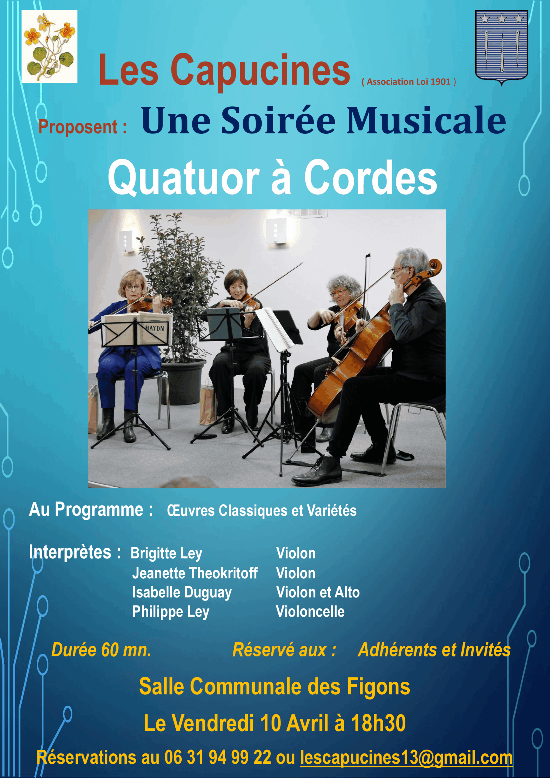 Affiche concert le vendredi 10 avil 2026