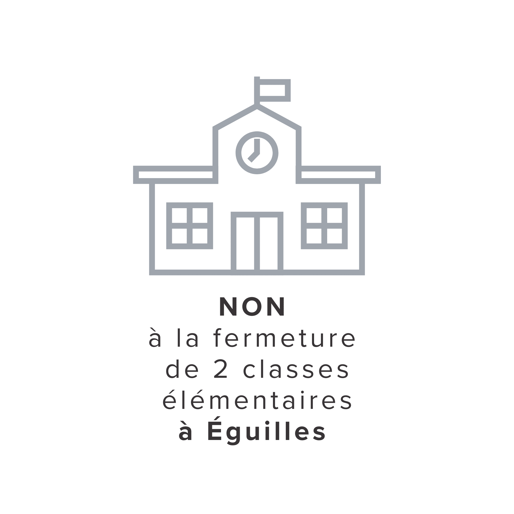 NON à la fermeture de 2 classes