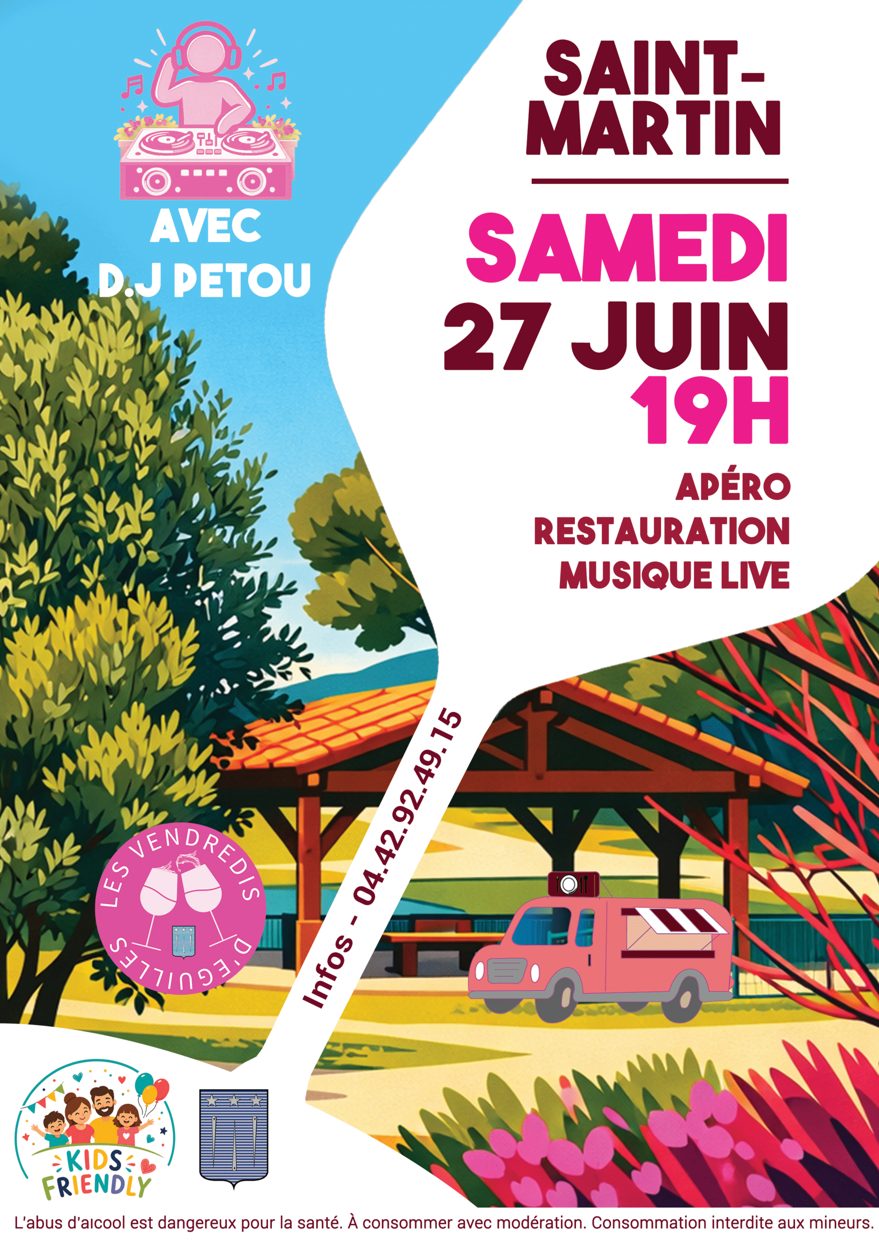 SAINT MARTIN préau coloré