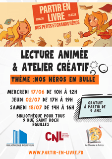 affiche Partir en livre