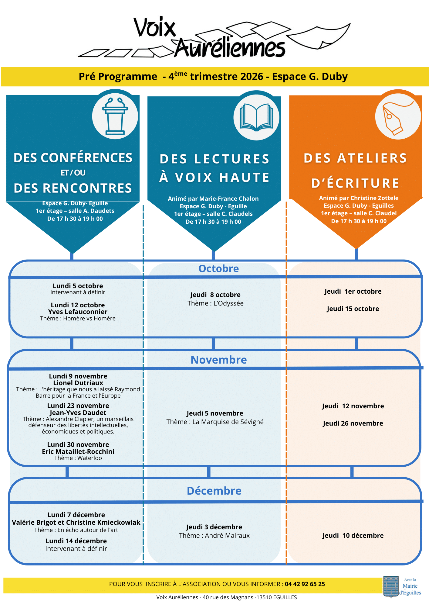 Programme 1er semestre
